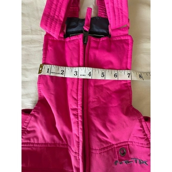 Arctix Girls Pink Snow Bibs Overalls Pants Youth Size XS Insulated Winter Pocket - Picture 12 of 16